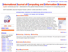 Tablet Screenshot of ijcis.info